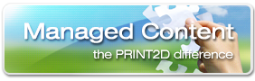 PRINT2D Platform - Managed Content